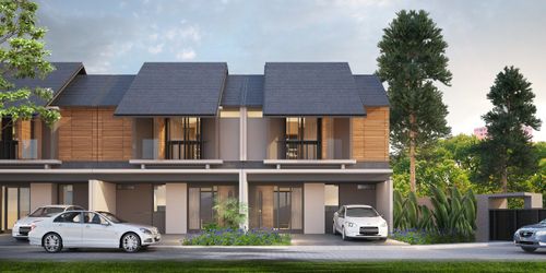 foto tampak rumah tipe New Jade perumahan NAIRA RESIDENCE SERPONG