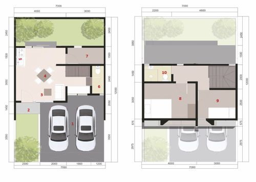 foto denah rumah tipe New Jade perumahan NAIRA RESIDENCE SERPONG