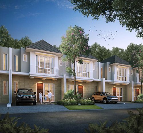 foto tampak rumah tipe Fittonia perumahan CitraGran Cibubur - Danehill
