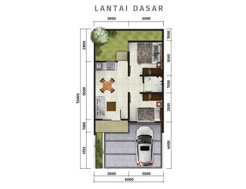 foto denah rumah tipe Nolana perumahan CitraGran Cibubur - Danehill