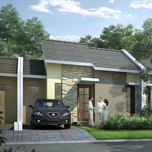 foto tampak rumah tipe ALCHESTER perumahan CITRAHARMONI - CLUSTER STAMFORD