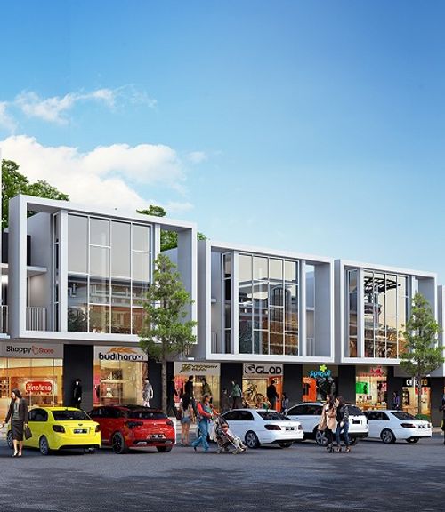 foto tampak rumah tipe RUKO C-2 perumahan CitraIndah City