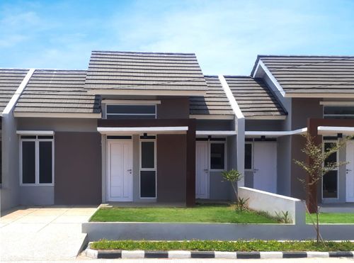 foto tampak rumah tipe 45 perumahan Buana Tamansari Raya