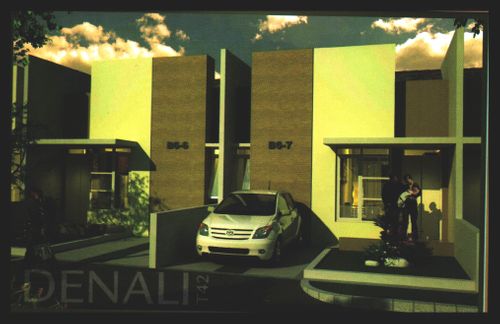 foto tampak rumah tipe 42 perumahan Griya Bukit Jaya 2