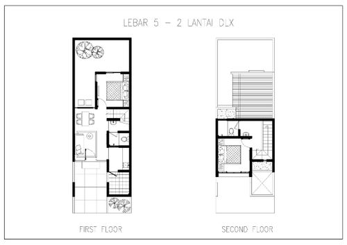 foto denah rumah tipe IVORY DLX-75 perumahan GRAND SUNRISE