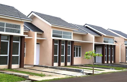 foto tampak rumah tipe 54/105 perumahan Buana Tamansari Raya