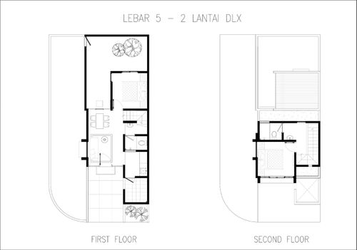 foto denah rumah tipe IVORY DLX HOOK perumahan GRAND SUNRISE