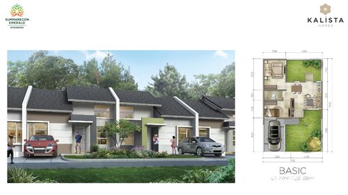 foto tampak rumah tipe CARLESSI BASIC perumahan Summarecon Emerald Karawang - Cluster Kalista