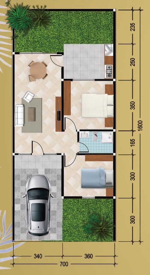 foto denah rumah tipe CHELSEA perumahan SOEDIRMAN PARK RESIDENCE