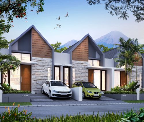 foto tampak rumah tipe M 40/72 perumahan Indraprasta View