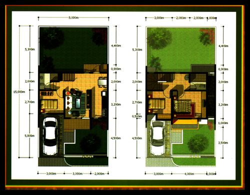 foto denah rumah tipe 80 perumahan Griya Bukit Jaya 2