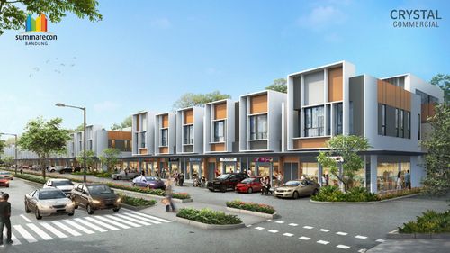 foto tampak rumah tipe CRYSTAL 8 - R - C perumahan SUMMARECON BANDUNG - CRYSTAL COMMERCIAL