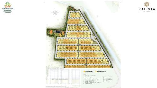 foto denah rumah tipe LAUREL BASIC perumahan Summarecon Emerald Karawang - Cluster Kalista