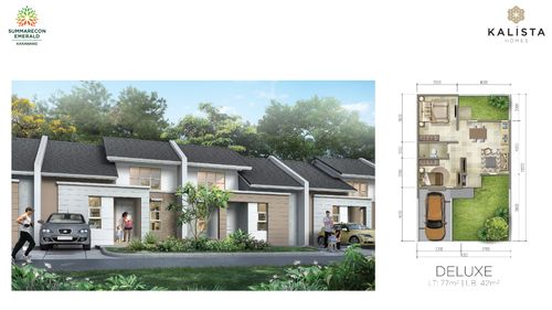 foto tampak rumah tipe LAUREL DELUXE perumahan Summarecon Emerald Karawang - Cluster Kalista