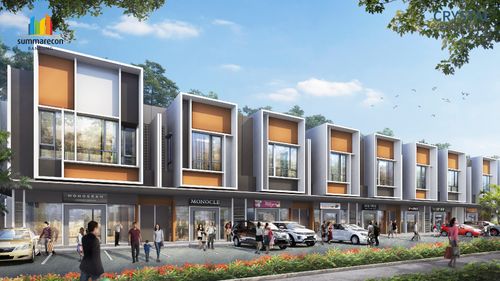 foto tampak rumah tipe CRYSTAL 6.5 - R perumahan SUMMARECON BANDUNG - CRYSTAL COMMERCIAL