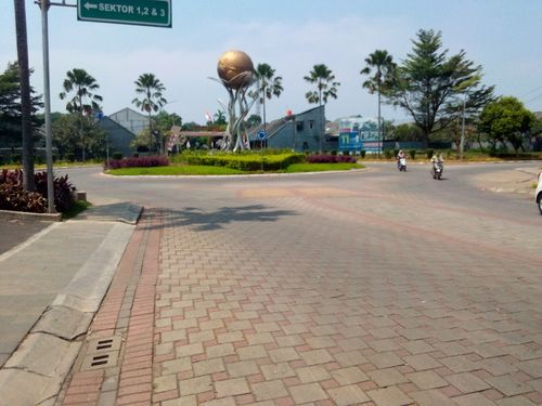 foto posisi tengah perumahan Metland Cileungsi Sektor 4