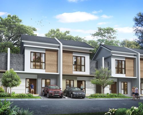 foto tampak rumah tipe SAGE - STANDAR perumahan Summarecon Bekasi - Cluster Olive Residence