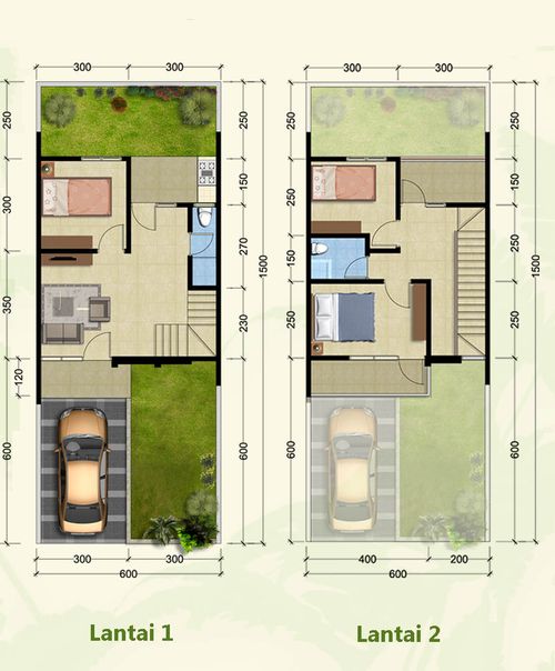 foto denah rumah tipe ASOKA perumahan Green Mansion Residence