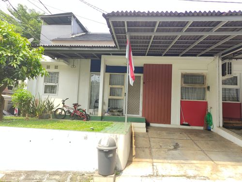foto tampak rumah tipe 48 perumahan Serpong Green Park 2