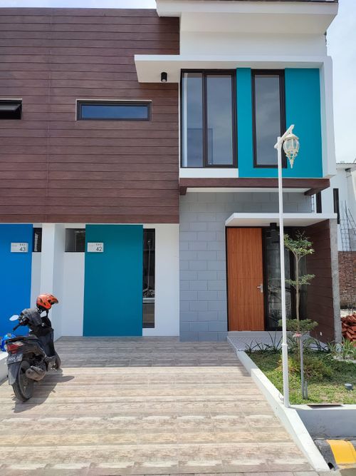 foto tampak rumah tipe 55 perumahan GRHA TAMAN PELANGI 2