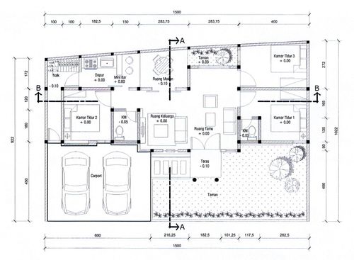foto denah rumah tipe 87 perumahan GRHA TAMAN PELANGI 2