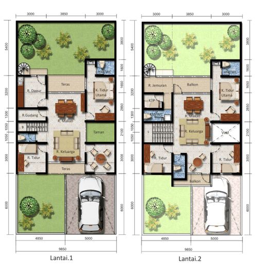foto denah rumah tipe 185/200 perumahan JINGGA RESIDENCE SOREANG