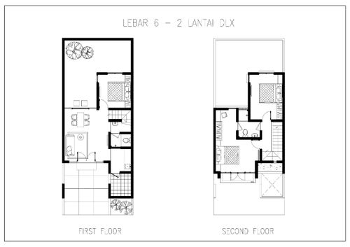 foto denah rumah tipe VIOLET DLX-90 perumahan GRAND SUNRISE