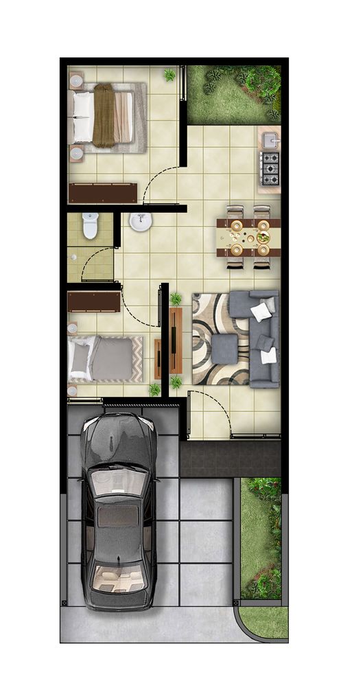 foto denah rumah tipe Beige JA/01 perumahan Magnolia Residence