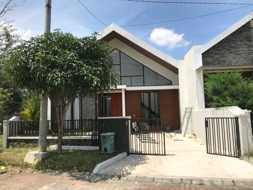 foto tampak rumah tipe 60/123 perumahan Greenland at Tidar