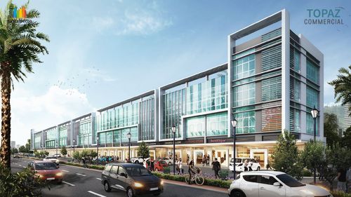 foto tampak rumah tipe CORNER 8D perumahan SUMMARECON BANDUNG - TOPAZ COMMERCIAL