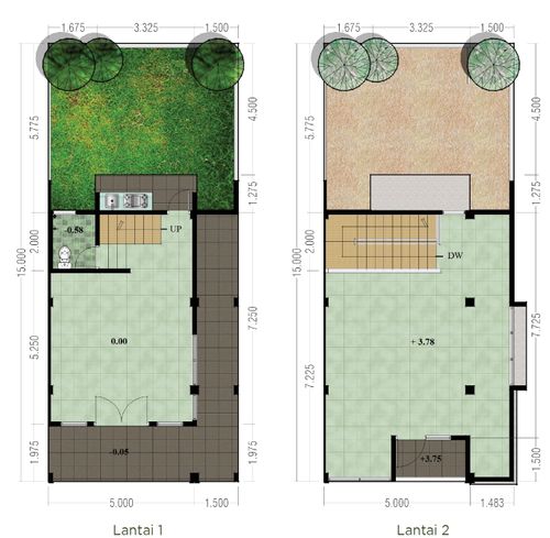 foto denah rumah tipe Shophouse FH A07 perumahan Ruko Forest Hill Citraland BSB City