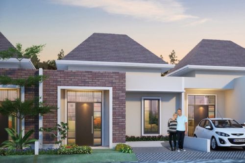 foto tampak rumah tipe OXFORD perumahan SOEDIRMAN PARK RESIDENCE