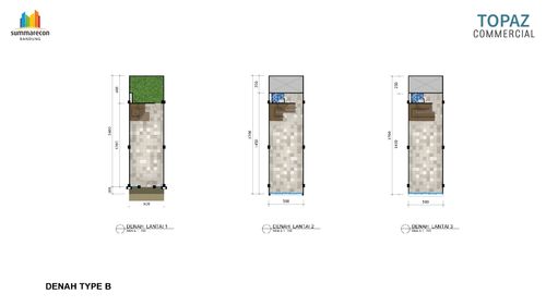 foto denah rumah tipe STANDARD - 4A perumahan SUMMARECON BANDUNG - TOPAZ COMMERCIAL