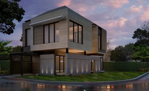 foto tampak rumah tipe KENSINGTON perumahan CITRALAND CELEBES