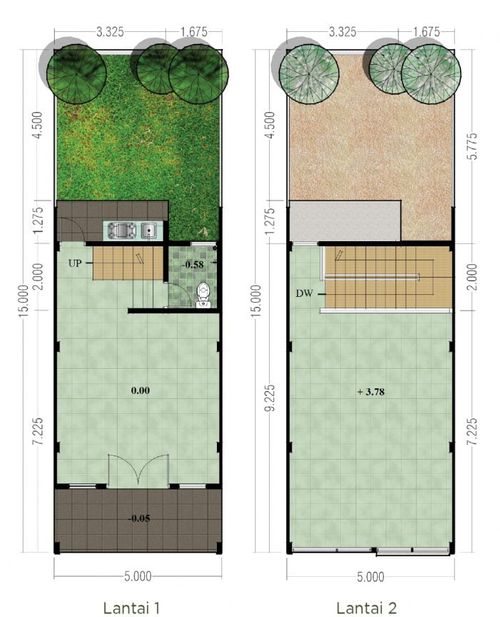 foto denah rumah tipe Shophouse FH A21 perumahan Ruko Forest Hill Citraland BSB City