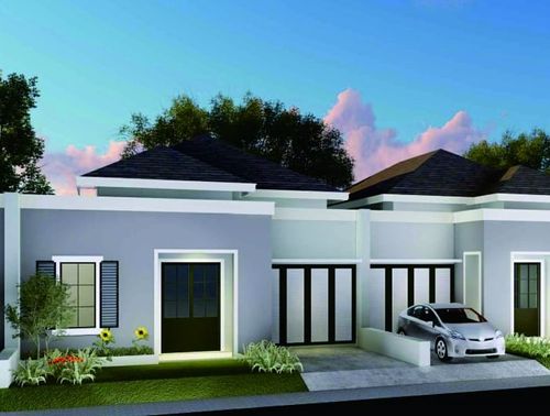 foto tampak rumah tipe CAMBRIDGE PLUS perumahan SOEDIRMAN PARK RESIDENCE