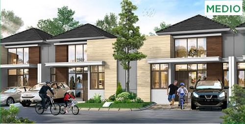 foto tampak rumah tipe MEZANO perumahan CITRA RAYA - CLUSTER VILLAGIO dan RUKO