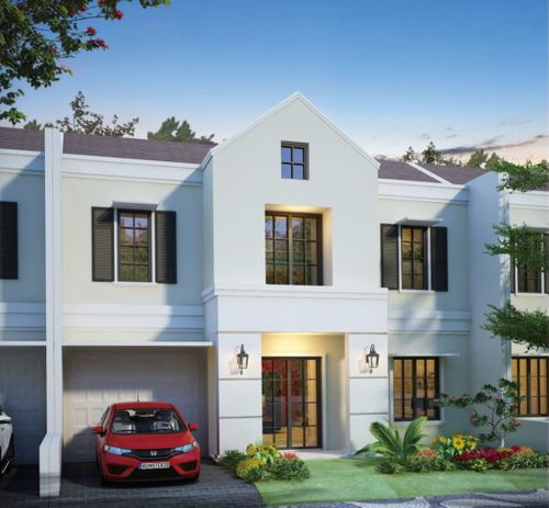 foto tampak rumah tipe YORK perumahan SOEDIRMAN PARK RESIDENCE