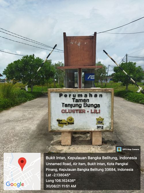 foto gerbang perumahan TAMAN TANJUNG BUNGA CLUSTER LILY