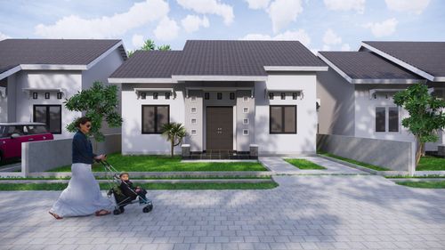 foto tampak rumah tipe MINIMALIS-70 perumahan PONDOK KELAPA