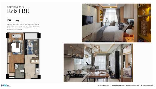 foto tampak rumah tipe Reiz 1BR perumahan Apartemen The Reiz Condo Medan