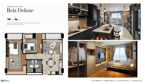 foto tampak rumah tipe Reiz Deluxe perumahan Apartemen The Reiz Condo Medan