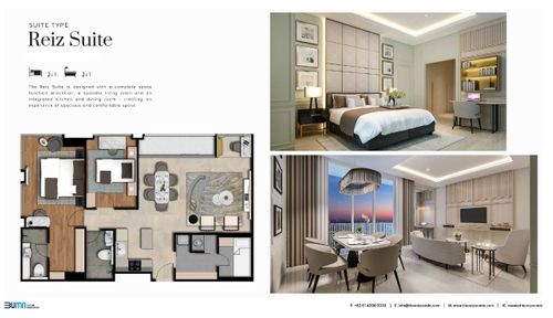foto tampak rumah tipe Reiz Suite perumahan Apartemen The Reiz Condo Medan