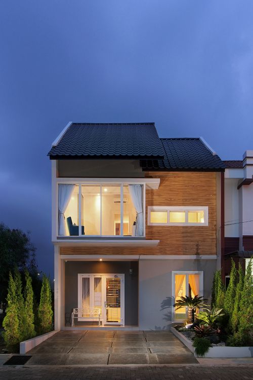 foto tampak rumah tipe Valentino perumahan Givency One Tahap III