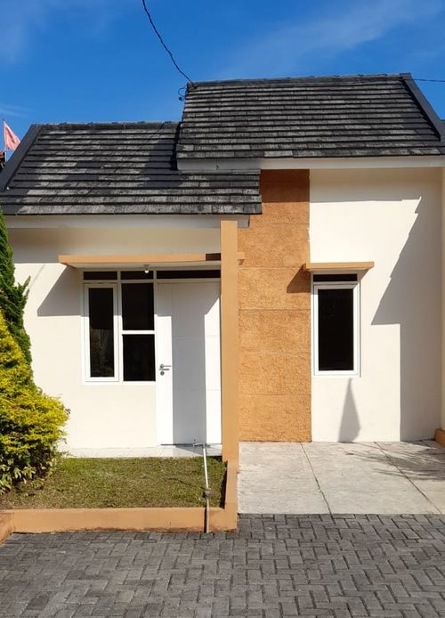 foto tampak rumah tipe 27 perumahan HARMONY RIVERSIDE @BULUSARI