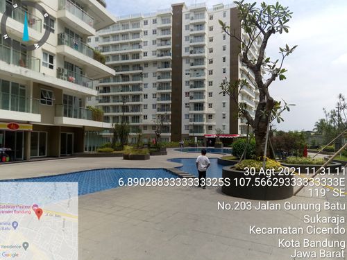 foto posisi tengah perumahan Gateway Pasteur Apartment TOPAZ DIAMOND