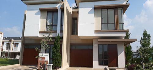 foto tampak rumah tipe CEDAR 1 SUDUT perumahan CITRA ECOPOLIS RAYA - CLUSTER THE TREES