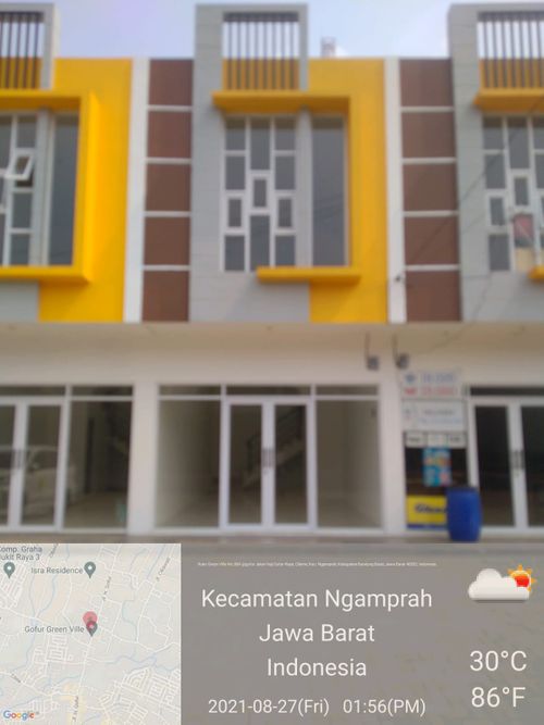 foto tampak rumah tipe Ruko Papandayan - 157 perumahan GREENVILLE GOFUR