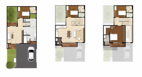 foto denah rumah tipe 8 Corner perumahan The Zora-Cluster Keia