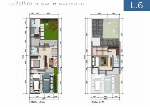 foto denah rumah tipe ZEFFIRO perumahan CITRA ECOPOLIS RAYA - CLUSTER FRESCO - LITTLE GINZA BLK P 2